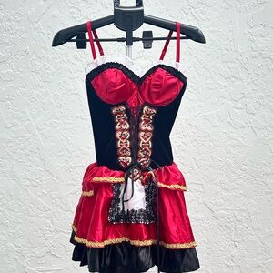 Spirit Black and Red Fashion Corset